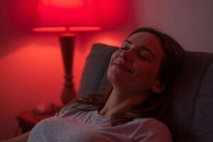 beter slapen met rood licht